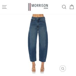 Morrison The Duchess wide leg barrel jeans - high rise -28